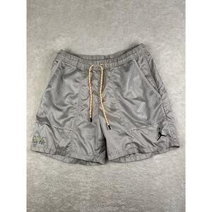 Nike Air Jordan Shorts Men's Sz L Grey Ripstop Draw Strings Basketball Running